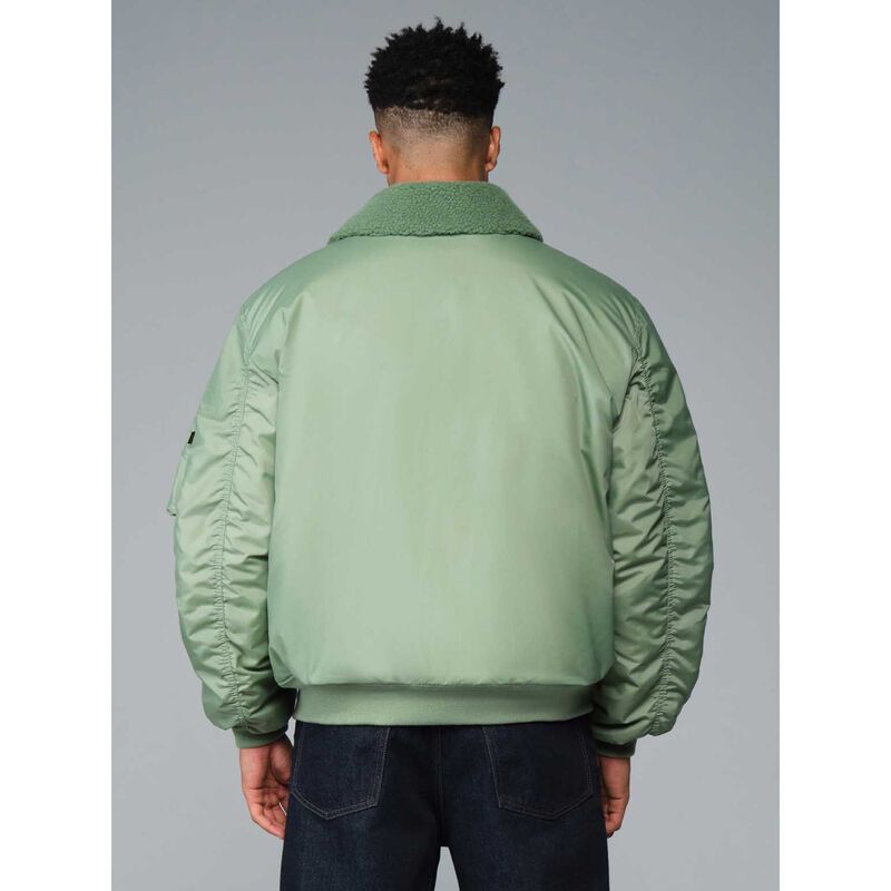 Alpha Industries MA-1 Hooded Relaxed Fit Flight Jacket (Oxford Logo) image number 1